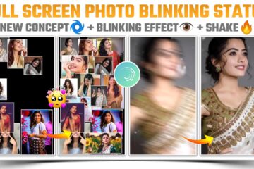 How to make full screen photo blinking status video