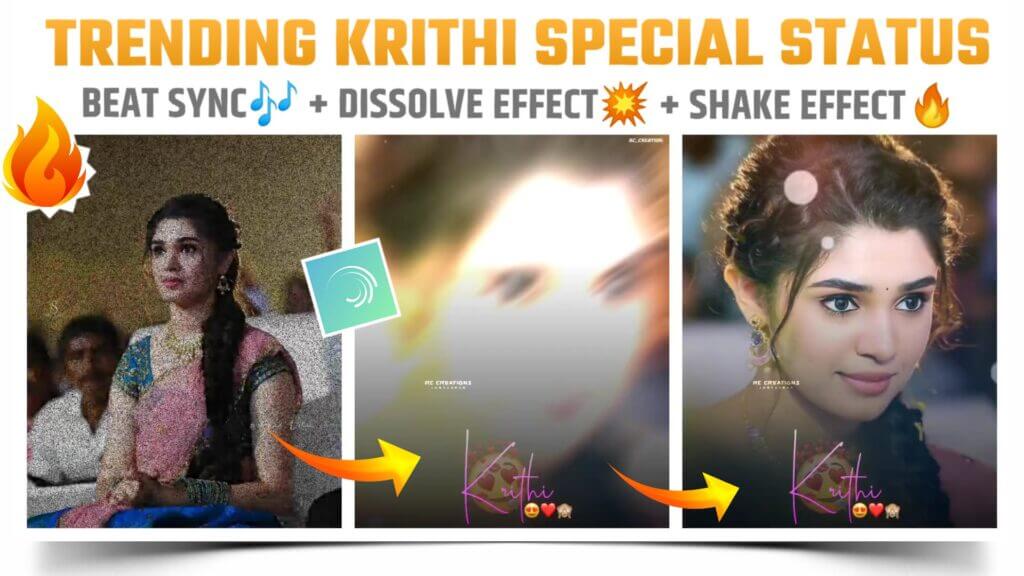 Krithi Shetty Special Beat Sync Status Editing