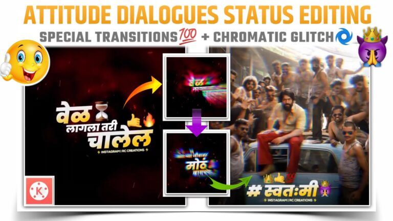 Marathi Attitude Dialogue Status Editing