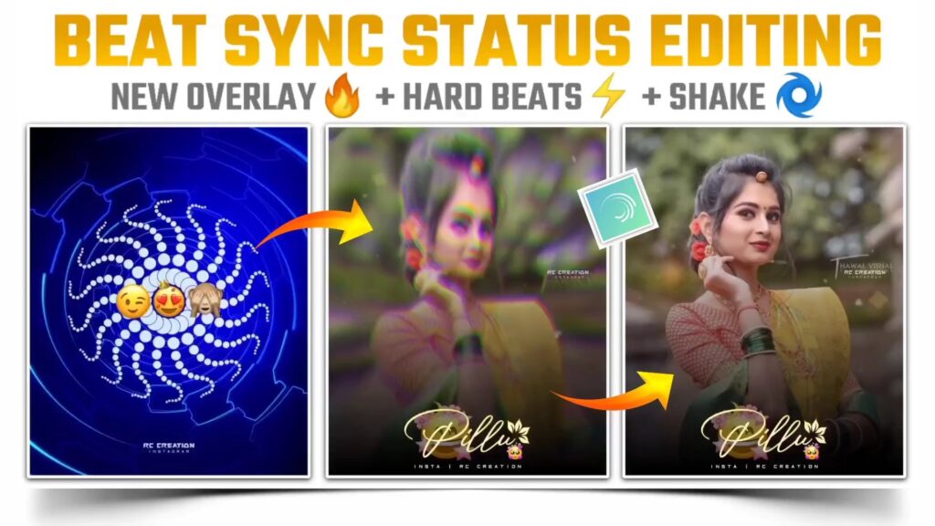 How to make beat sync status video