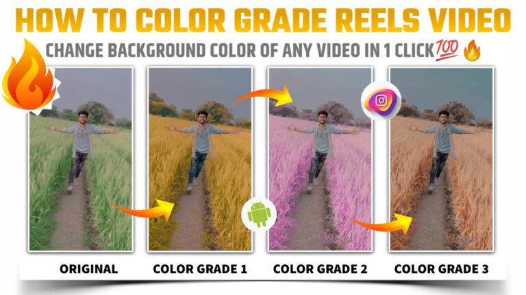How to color grade instagram reel video