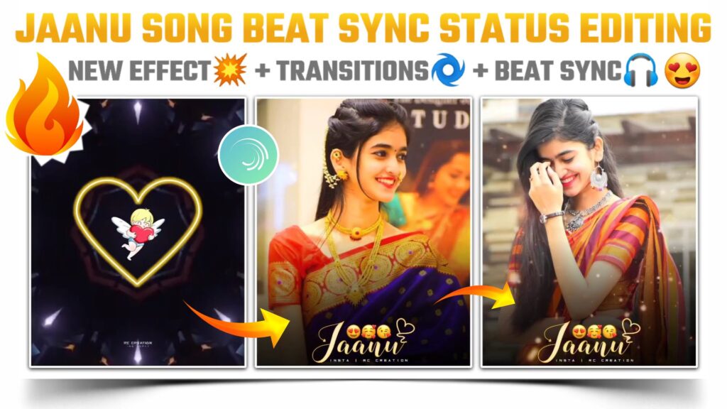 Jaanu song beat sync status video editing