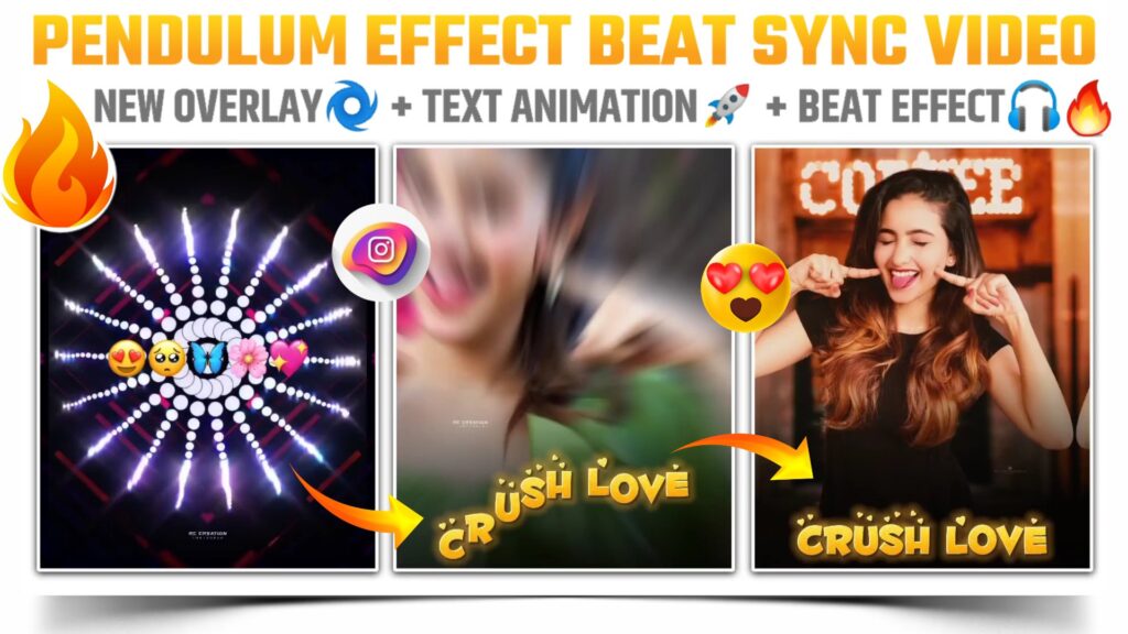 How to create a pendulum effect beat sync status video