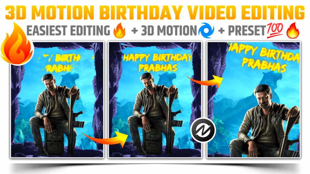 How to create 3D birthday video in android