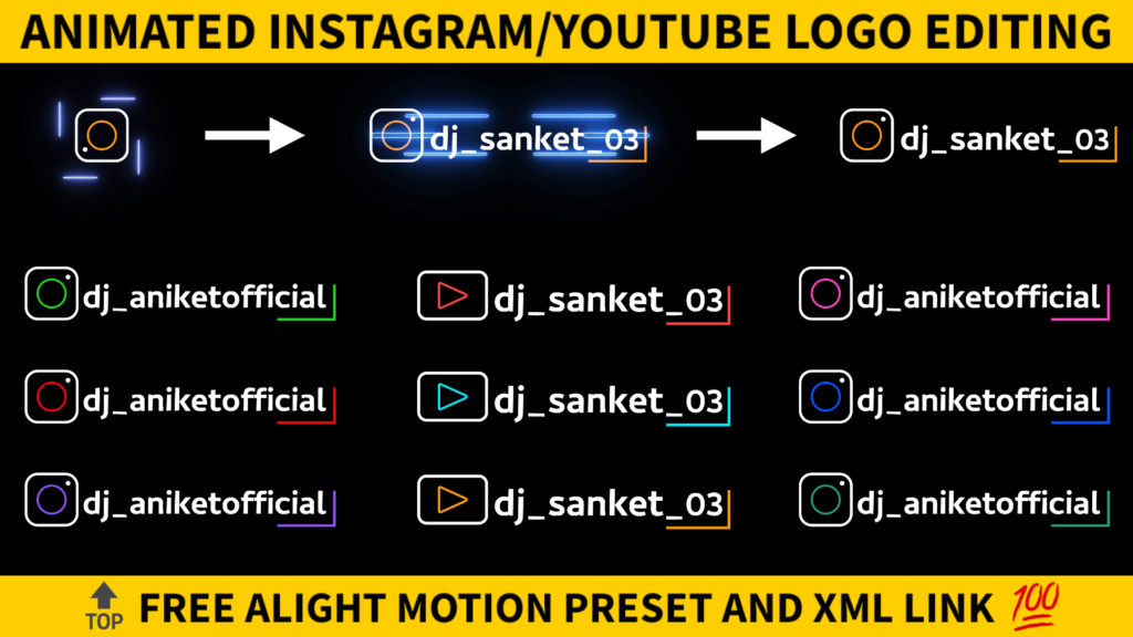How to make animated logos for Instagram and YouTube