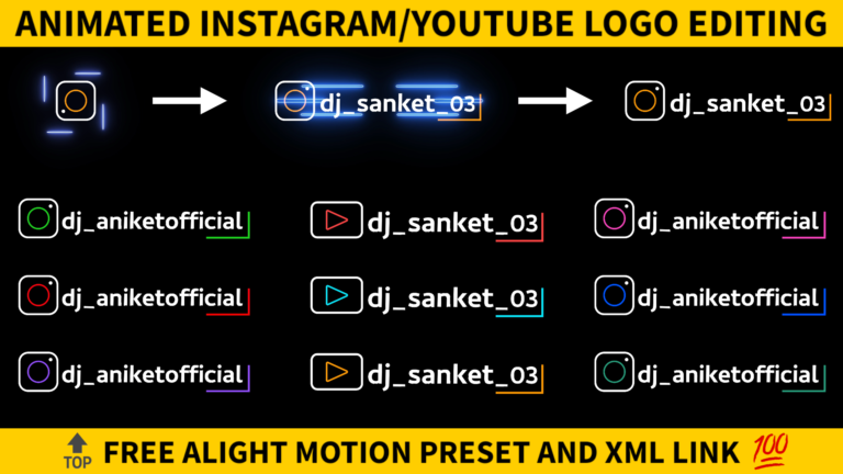 How to make animated logos for Instagram and YouTube