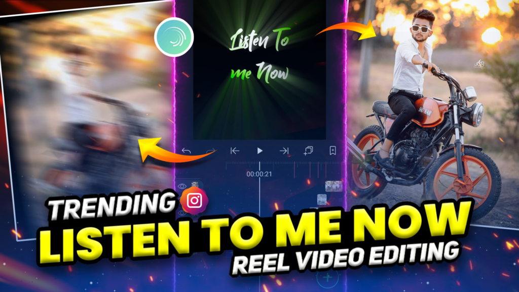 How to edit listen to me now reels video