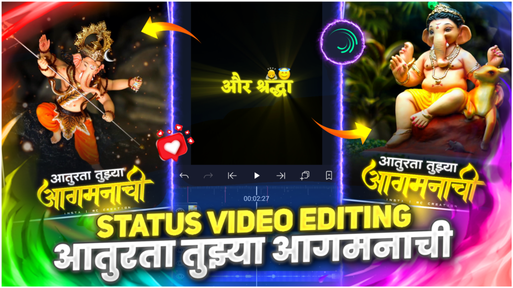 How To Create Ganesh Utsav Beat Sync Status Video