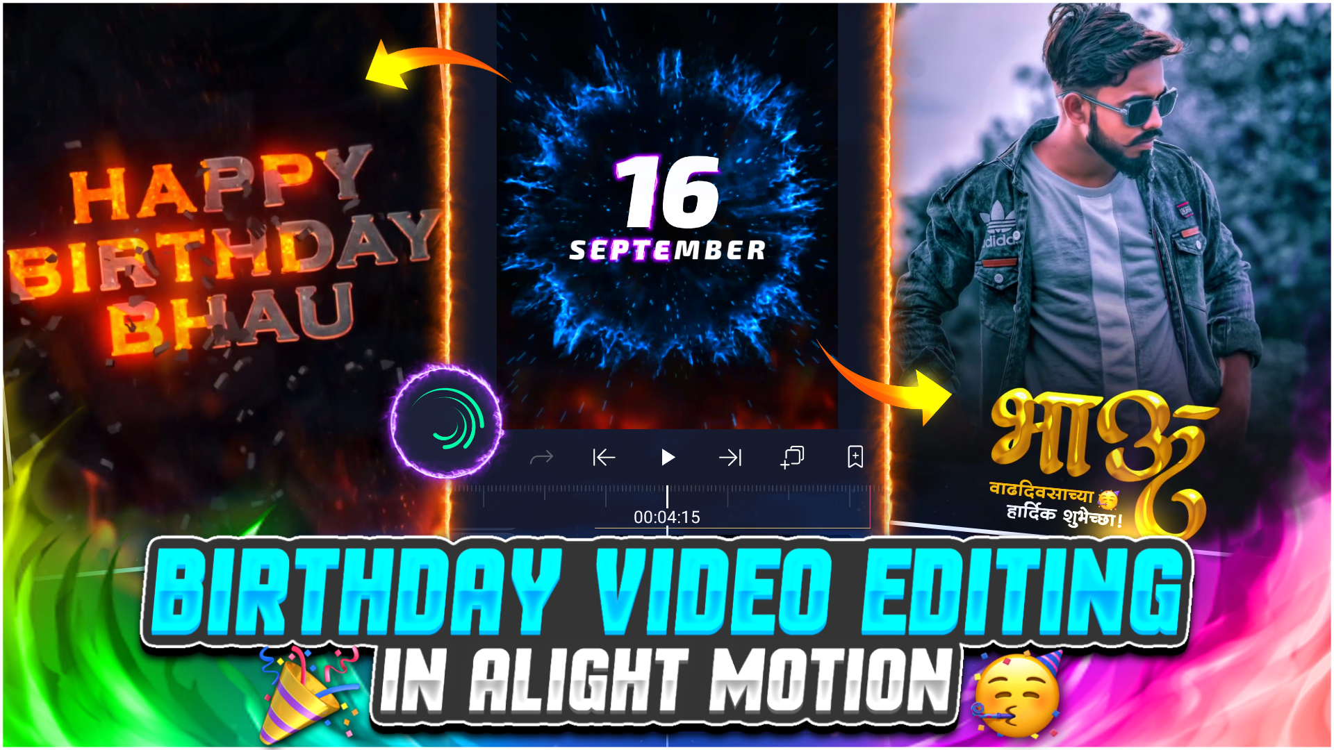 How To Make Birthday Video In Alight Motion