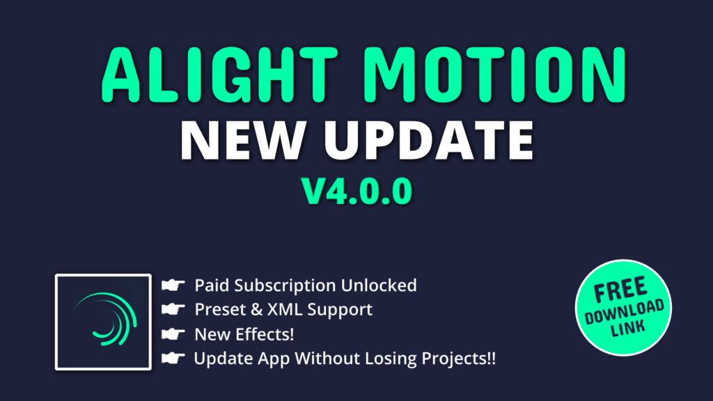 Alight Motion Latest 4.0.0 Version Download Link