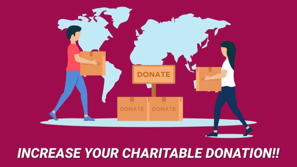 Increase your charitable donation to reduce your federal taxes