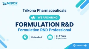 Formulation R&D Jobs at Trikona Pharmaceuticals | Hyderabad